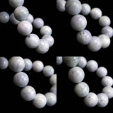 Natural Itoigawa Jadeite Lavender 11.5mm Bead Bracelet 45.1g with Certificate (ID:21765)
