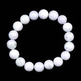 Natural Itoigawa Jadeite Lavender 11.5mm Bead Bracelet 45.1g with Certificate (ID:21765)