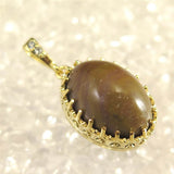 Japanese Natural Yufu Yellow Jasper 18mm Oval Pendanttop 18000g (ID:21768)