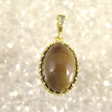 Japanese Natural Yufu Yellow Jasper 18mm Oval Pendanttop 18000g (ID:21768)