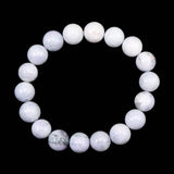 Natural Itoigawa Jadeite Lavender 11.5mm Bead Bracelet 45.3g with Certificate (ID:22054)
