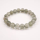 Japanese Natural Green Included Quartz 10mm Bead Bracelet 29.3g (ID:22059)