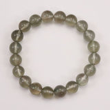 Japanese Natural Green Included Quartz 10mm Bead Bracelet 29.3g (ID:22059)