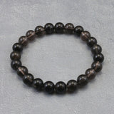Japanese Natural Obsidian 8mm Bead Bracelet 16.0g (ID:22566)