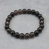 Japanese Natural Obsidian 8mm Bead Bracelet 16.0g (ID:22566)