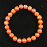 Japanese Natural Akadama Jasper 9mm Bead Bracelet 22.5g (ID:23549)