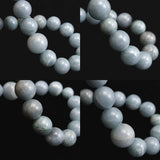 Natural Itoigawa Jadeite Blue 10mm Bead Bracelet 36.5g with Certificate (ID:23692)