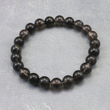 Japanese Natural Obsidian 8.5mm Bead Bracelet 17.7g (ID:24034)