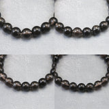 Japanese Natural Obsidian 8.5mm Bead Bracelet 17.7g (ID:24034)