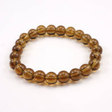Japanese Natural Smoky Quartz 8.5mm Bead Bracelet 18.9g (ID:24183)