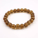 Japanese Natural Smoky Quartz 8.5mm Bead Bracelet 18.9g (ID:24183)
