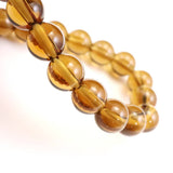 Japanese Natural Smoky Quartz 8.5mm Bead Bracelet 18.9g (ID:24183)