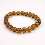 Japanese Natural Smoky Quartz 9mm Bead Bracelet 23.7g (ID:24425)