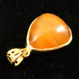 Japanese Natural Fluorescent Opal Orange ー Foam 14mm Pendanttop 2.2g (ID:24476)