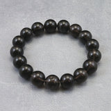 Japanese Natural Obsidian 12mm Bead Bracelet 38.2g (ID:24775)