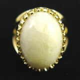 Japanese Natural Quartz 18mm Oval Ring 18000g (ID:25058)