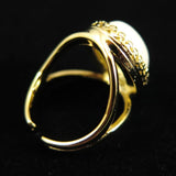 Japanese Natural Quartz 18mm Oval Ring 18000g (ID:25058)