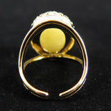 Japanese Natural Quartz 18mm Oval Ring 18000g (ID:25058)