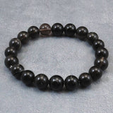 Japanese Natural Obsidian 10mm Bead Bracelet 28.3g (ID:25372)
