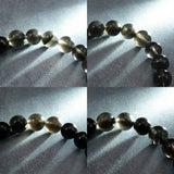 Japanese Natural Obsidian 10mm Bead Bracelet 28.3g (ID:25372)