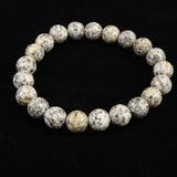 Japanese Natural Kurama Diorite 10mm Bead Bracelet 27.8g (ID:25418)