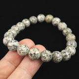 Japanese Natural Kurama Diorite 10mm Bead Bracelet 27.8g (ID:25418)
