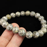 Japanese Natural Kurama Diorite 10mm Bead Bracelet 27.8g (ID:25418)