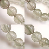 Japanese Natural Green Included Quartz 11mm Bead Bracelet 34.4g (ID:25432)