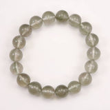 Japanese Natural Green Included Quartz 11mm Bead Bracelet 34.4g (ID:25432)