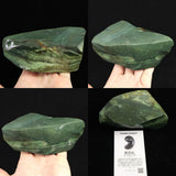 Izumo Jasper Polished Rough Stone 置物 135mm 589g with Directory Card (ID:25471)