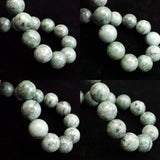 Natural Itoigawa Jadeite Light Green 12mm Bead Bracelet 56.4g with Certificate (ID:25743)