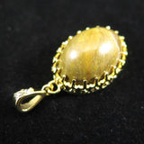 Japanese Natural Yufu Yellow Jasper 18mm Oval Pendanttop 18000g (ID:26410)
