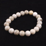 Japanese Natural Ninigi Quartz 10mm Bead Bracelet 28.2g (ID:26490)