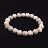Japanese Natural Ninigi Quartz 10mm Bead Bracelet 28.2g (ID:26490)