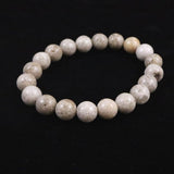 Japanese Natural Ninigi Quartz 10mm Bead Bracelet 28.2g (ID:26490)