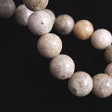 Japanese Natural Ninigi Quartz 10mm Bead Bracelet 28.2g (ID:26490)