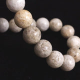 Japanese Natural Ninigi Quartz 10mm Bead Bracelet 28.2g (ID:26490)