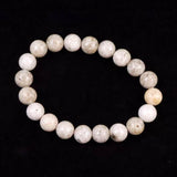 Japanese Natural Ninigi Quartz 10mm Bead Bracelet 28.2g (ID:26490)