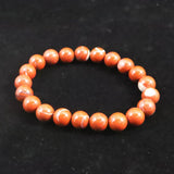Japanese Natural Akadama Jasper 9.5mm Bead Bracelet 26.3g (ID:27494)