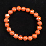 Japanese Natural Akadama Jasper 9.5mm Bead Bracelet 26.3g (ID:27494)