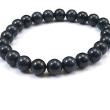 Japanese Natural Dark Blue Kamuikotan Actinolite Schist 8mm Bead Bracelet 19.7g (ID:27604)