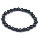 Japanese Natural Dark Blue Kamuikotan Actinolite Schist 8mm Bead Bracelet 19.7g (ID:27604)