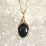 Izumo Jasper Oval 10mm Pendant 14K Gold Filled Type.B (ID:27950)
