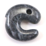 Natural Itoigawa Jadeite Black 30mm Magatama 15.4g with Certificate (ID:27994)