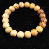 Japanese Natural Koyasan Six Conifer Woods 11mm Bead Bracelet 6.7g (ID:28547)