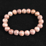 Japanese Natural Red Tosa Sakura 10mm Bead Bracelet 27.8g (ID:28608)
