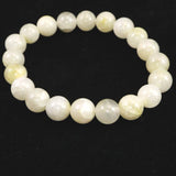 Japanese Natural Yellow Onokoro Quartz S Grade 10mm Bead Bracelet 29.2g (ID:28790)