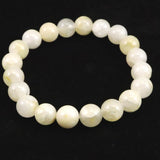 Japanese Natural Yellow Onokoro Quartz S Grade 10mm Bead Bracelet 29.2g (ID:28790)