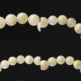 Japanese Natural Yellow Onokoro Quartz S Grade 10mm Bead Bracelet 29.2g (ID:28790)