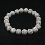 Japanese Natural Io Stone 10mm Bead Bracelet 26.2g (ID:28885)